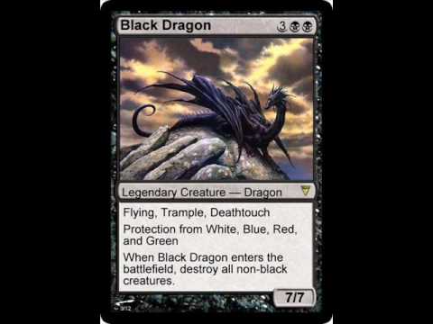 Magic: The Gathering Custom Cards, Part 2: Dragons - YouTube