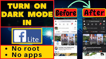 How to Enable Dark Theme in Facebook Lite  |  Any Android version  |  No root | No apps