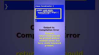 Interview question 17 Can you guess the Output of the given program?  #javaclass #corejava