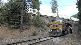 4K: TRAINS IN THE FEATHER RIVER CANYON 552019