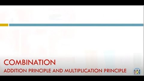 Addition and Multiplication principle applied together| Counting principle | Combinatorics | Example
