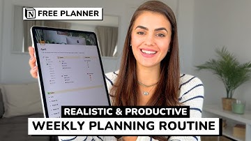 Simple Weekly Planning Routine to Create Work Life Balance | Free Notion Planner Template