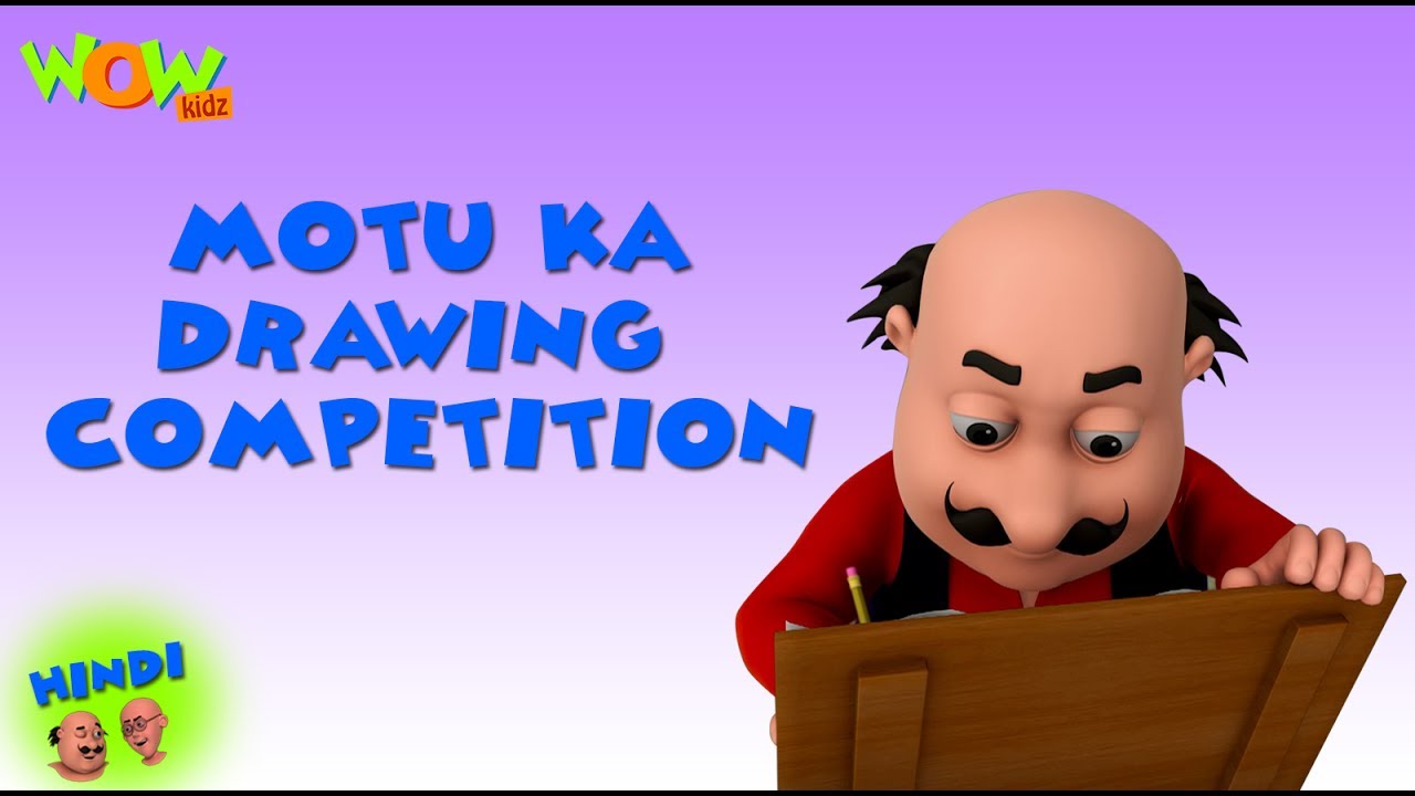 Motu Patlu Cartoons In Hindi | Animated cartoon | Drawing Competition | Wow  Kidz - YouTube