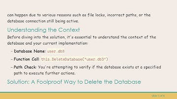 Resolving the Issue of DeleteDatabase Not Removing SQLite Database in Xamarin