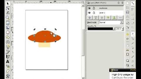 How to make a super mario mushroom in Inkscape