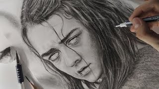 Arya Stark ART drawing Game of Thrones Игра престолов