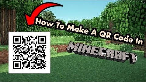 How to make a QR Code in Minecraft