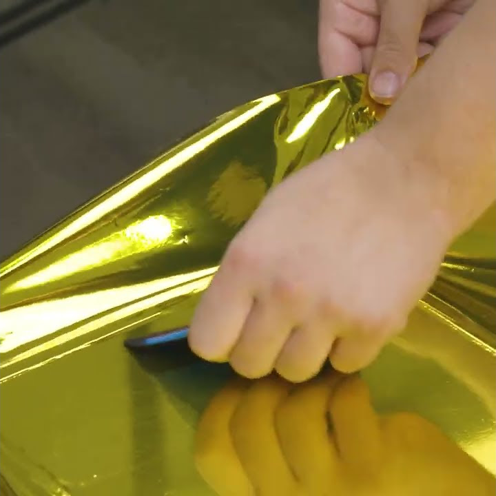 Wrapping a custom built pc case chrome gold vzv10165 youtube