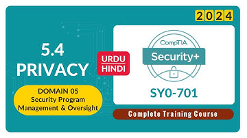 Privacy - CompTIA Security+ SY0-701 - 5.4