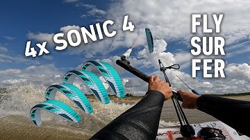 4x FLYSURFER SONIC4 (10M2/12M2) | Gorgeous Oostvoorne after storm poly session | S09E01