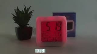 Auto Color Changing LED Digital Alarm Clock For Kids screenshot 2