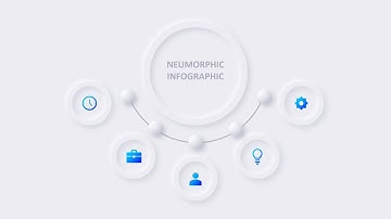 Animated Neumorphic Infographic Slide Design 2 | PowerPoint Template
