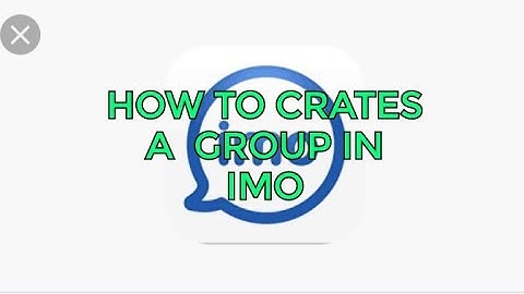 How to create chat group in imo