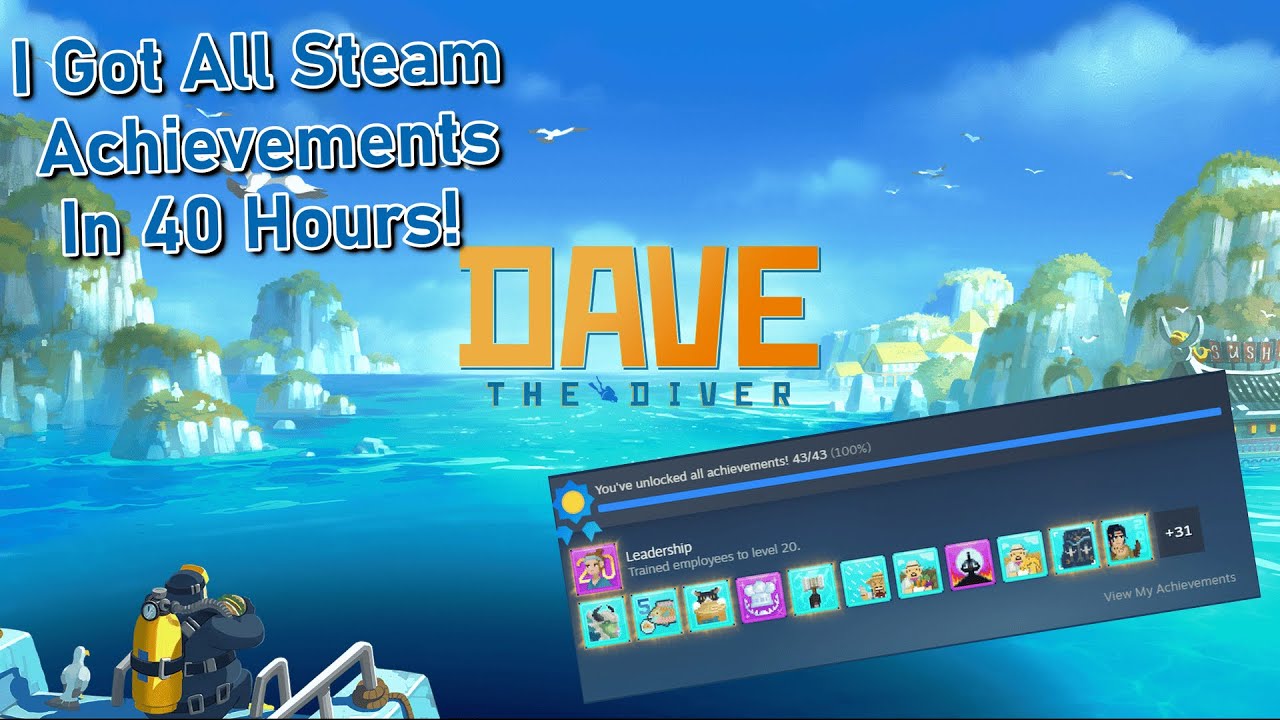 I Did All Steam Achievements for Dave The Diver! - YouTube