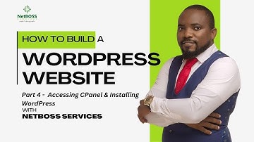 How To Build A WordPress Website - Part4 - Accessing CPanel and Installing WordPress