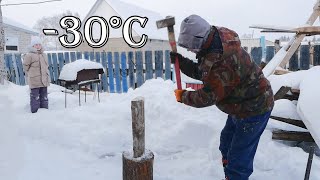Winter frosts in Russia. How Tatars live in the village