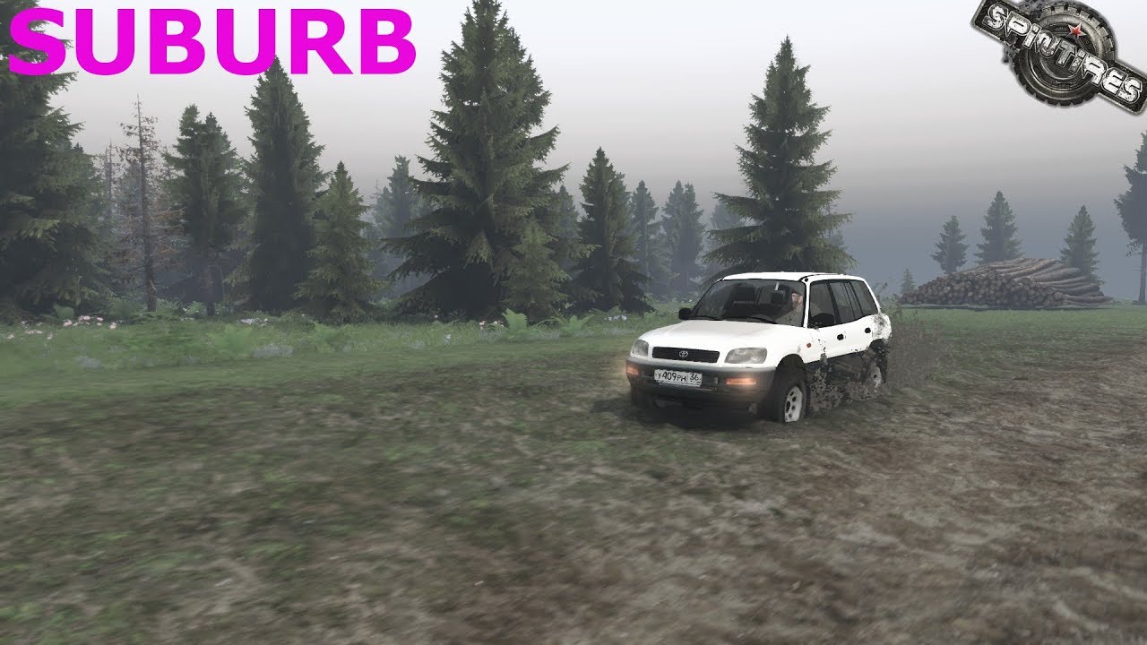 Spintires | Suburb | Map Mod | Toyota RAV4 1997 2.0 v16 | PC Gameplay