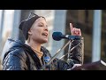 Powerful poem about sexual abuse delivered by Halsey at New York Women’s March