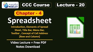 CCC Chapter 4 Spreadsheet | LibreOffice Calc for CCC Exam | CCC Online Class | CCC Lecture - 20 screenshot 5
