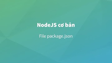[Nodejs] Bài 10 : File package.json