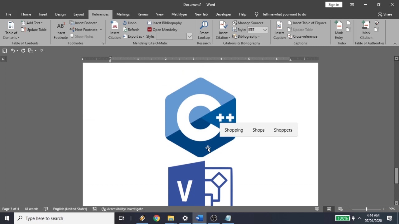 Menambahkan Daftar Gambar Otomatis pada Microsoft Word