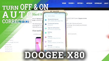 How to Turn On/Off Auto Correction on Doogee X80 - Manage Word Correction