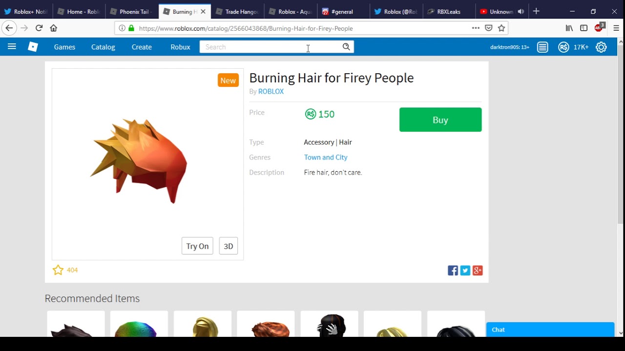Burning Hair For Firey People And Phoenix Tail Are Out Black Friday Sale 2018 7 Youtube - fire hair roblox