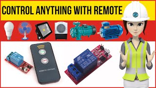 Control Any Appliance Remotely with IR 1 Channel Relay Module Circuit