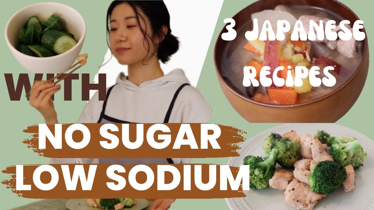 3 Japanese recipes with NO SUGAR, LOW SODIUM Easy & Healthy recipes 👩