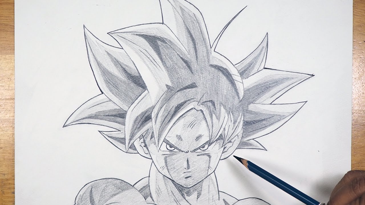 Goku Drawing  How To Draw Goku Step By Step