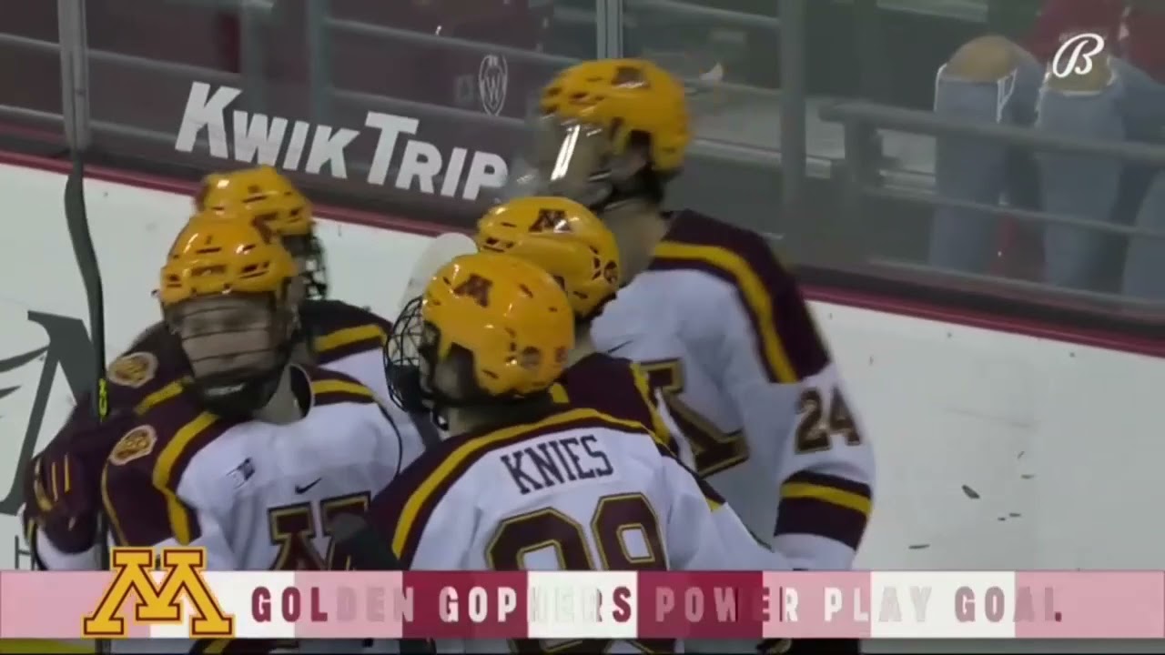 Highlights: Gopher Men's Hockey Earns Split, Downs Wisconsin 4-1