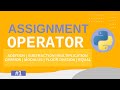 #1 Assignment Operator - Python | Python Operators | Python Tutorial For Beginners | CodeWithRonny