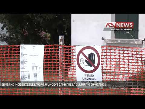 ENNESIMO INCIDENTE SUL LAVORO, UIL: «DEVE CAMBIARE LA CULTURA» | 09/07/2024