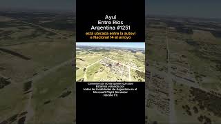 Ayui, Entre Ríos desde el Microsoft Flight Simulator #ayui #entrerios #msfs #argentina