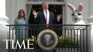 President Trump, Joined By First Lady And Easter Bunny, Kicks Off White House Easter Egg Roll | TIME