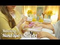 ASMR Relaxing Hand SPA Treatment &amp; Nail Art for you💛 pretty nail polish stickers