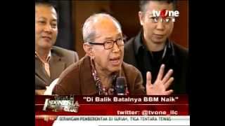 Prof,JE Sahetapy - Di Balik Batalnya BBM Naik. in ILC TV One.