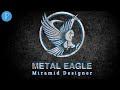 Metal eagle professional logo  eagle logo maker on pixellab  pixellab  miramid designer