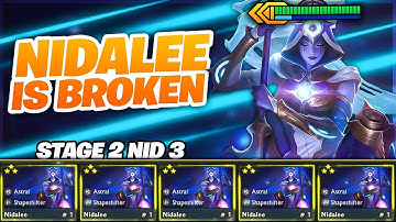 NIDALEE REROLL IS TOO BROKEN!! NID 3 ON STAGE 2 - TFT Patch 12.12c Comps