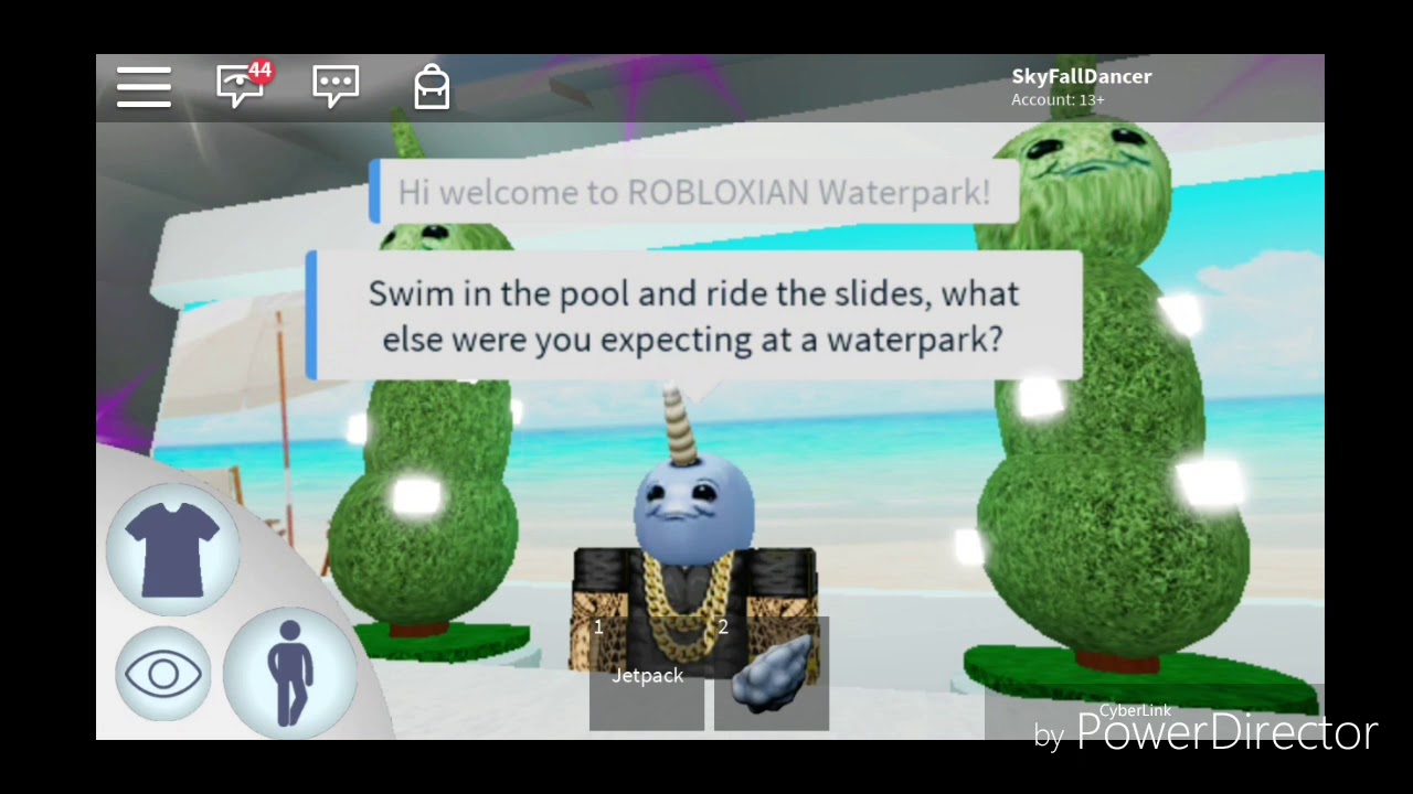Robloxian Water Park Tour On A Cloud Youtube - robloxian water park roblox youtube