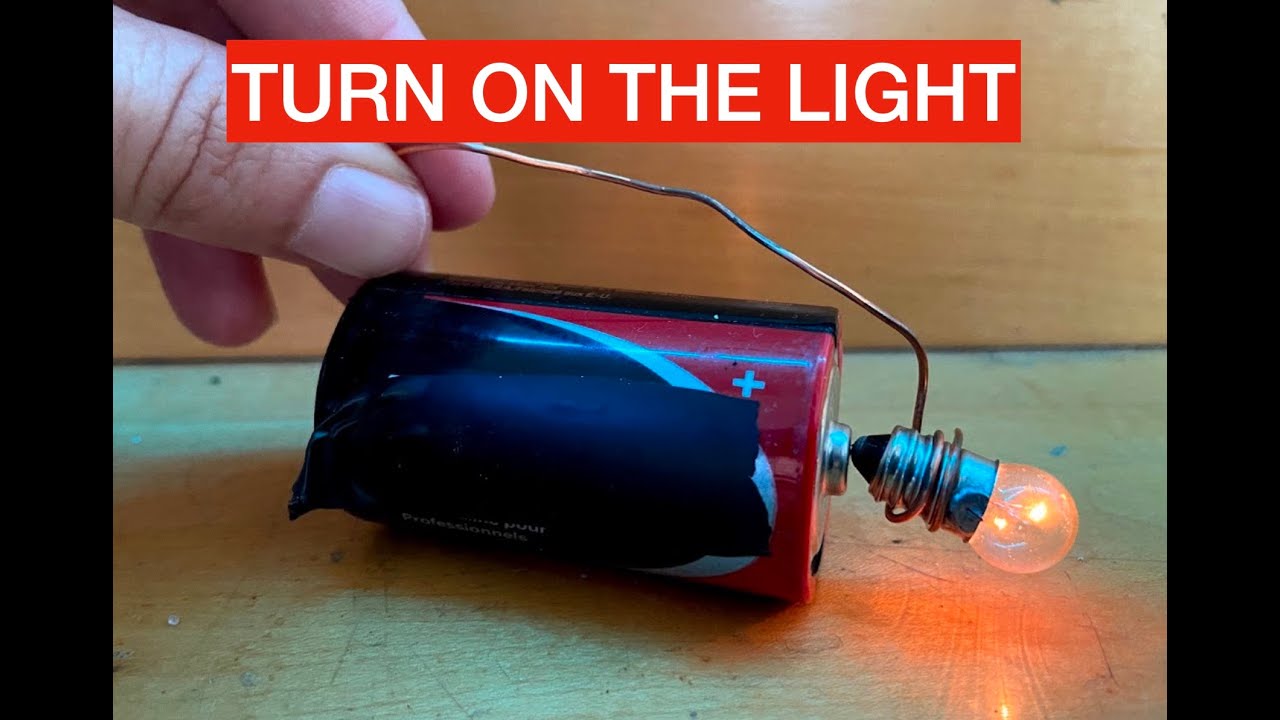 Battery, bulb, and wires - every way to light the bulb. 