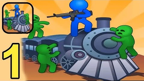 Train Defense: Zombie Survival - Gameplay Walkthrough Part 1 All Levels 1 to 9 ( Android,iOS )