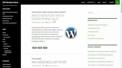 WP-Members Basic Initial Configuration and Setup