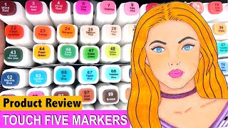 CHEAP  TOUCHFIVE Markers Review! + Drawing Marinette (Review