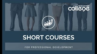 Short Courses for Professional Development at the Isle of Wight College