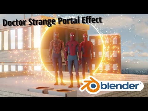 How to create a Doctor Strange Portal Effect in Blender (+Project File Download)