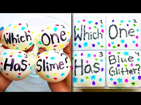 Guess The Color Slime Challenge l Most Satisfying Slime ASMR Compilation 2018