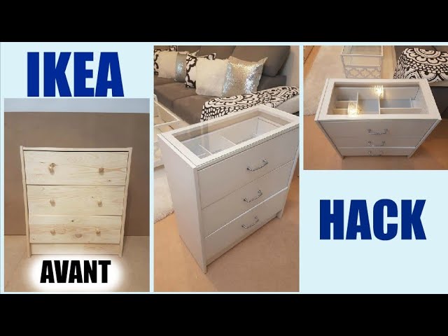 ikéa 🛠 IKEA HACK MEUBLE POUR RANGEMENT BIJOUX - YouTube