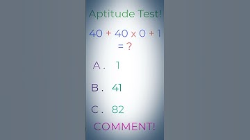 Aptitude Test