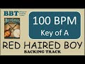 Red haired boy  bluegrass backing track